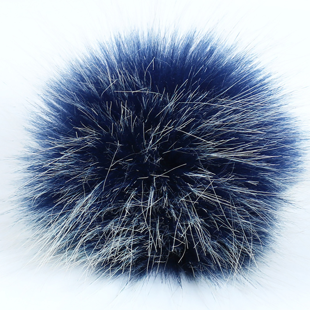 5" Jumbo Pom Pom w/snap INDIGO