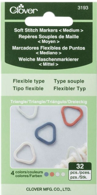Soft Triangle Stitch Marker Medium