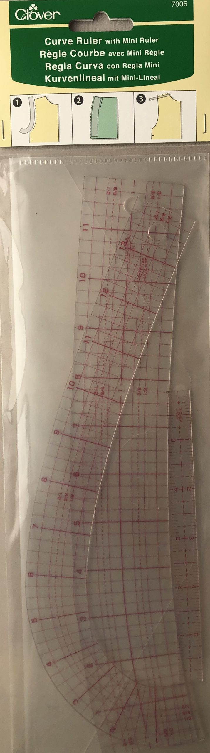 Curve Ruler w/mini ruler 7006
