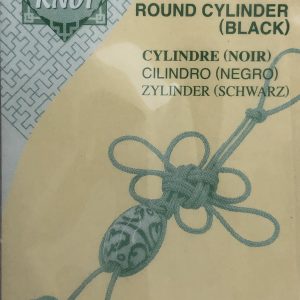 Bead Round Cylinder Black ***