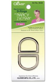 D-Rings 1" Glossy Nickel