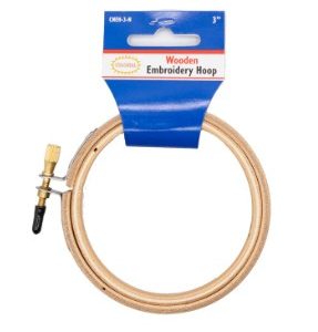 Colonial Wood Emb. Hoop 3"