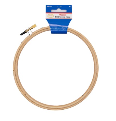 Colonial Wood Emb. Hoop 6"
