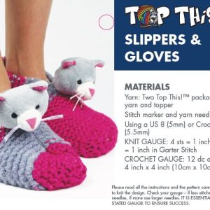 DMC Top This Glove and Slipper Pattern Instructions