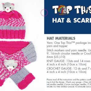 DMC Top This Hat and Scarf Pattern Instructions