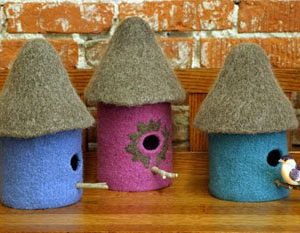 Felt Bird Houses 222