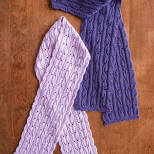 Fuchsia Lace Scarves AC74
