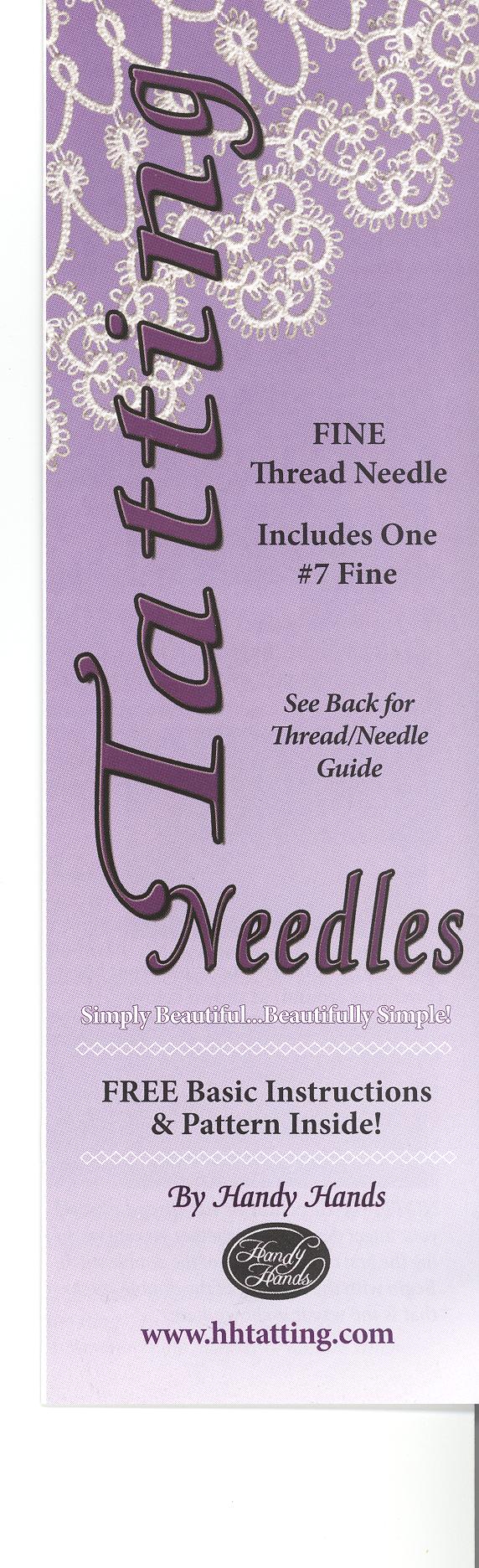 Tatting Needles #7-Fine/Thread