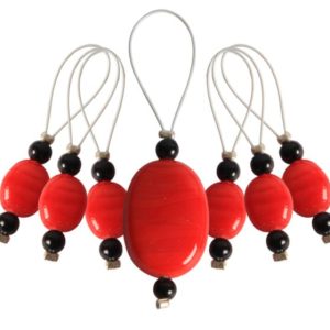 Zooni Stitch Markers Tangerine