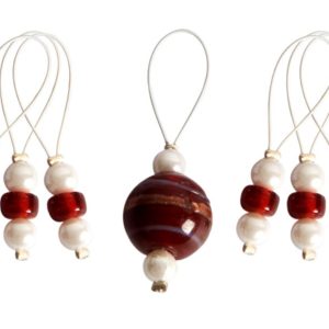 Zooni Stitch Markers Amaryllis