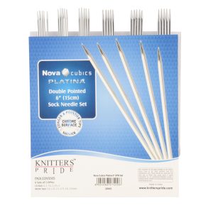 Platina Cubics 6" Double Pointed Needle Set