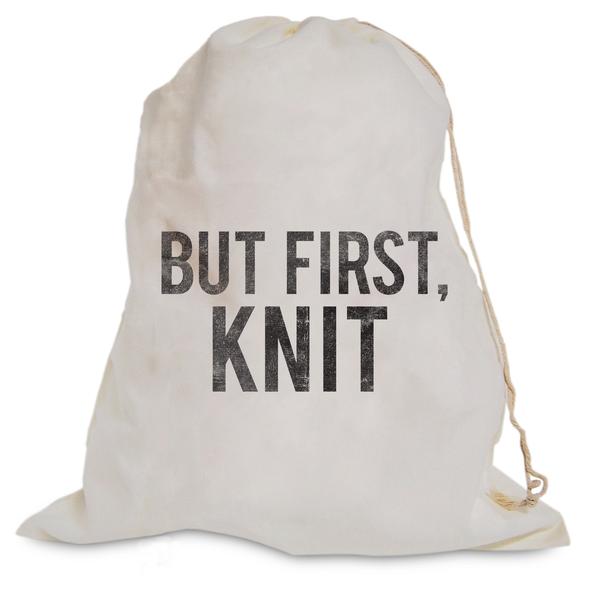 But First, Knit Projest Bag