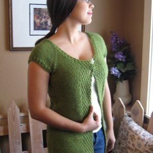 Cap Sleeve Cardi Vest