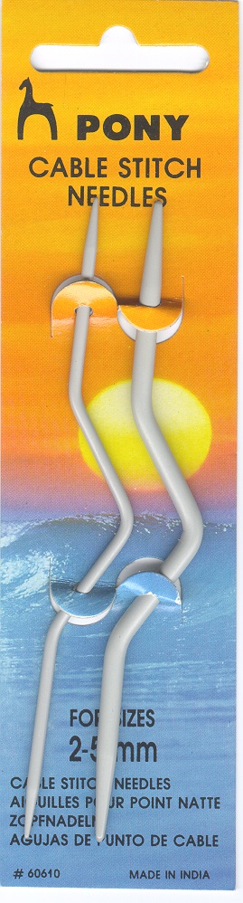 Cable Needles Straight with mid-dip