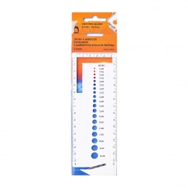 Knit Gauge with Yarn Cutter Small 2mm to 10mm