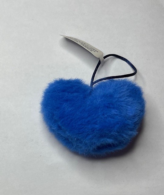Pompom Heart 24 Neon Blue