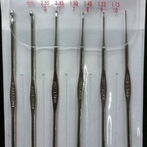 Steel Crochet Hook Set (0,1,7,8,9,10)