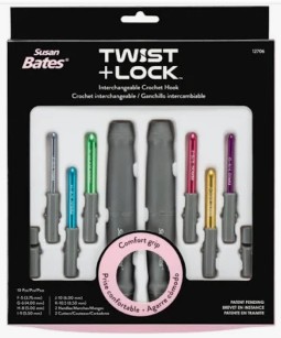 Twist + Lock Interchangeable crochet hooks
