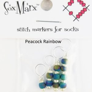 Sox Marx Sock/DP Stitch Marker Peacock (frost)