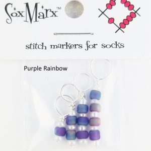 Sox Marx Sock/DP Stitch Marker Purple (frost)