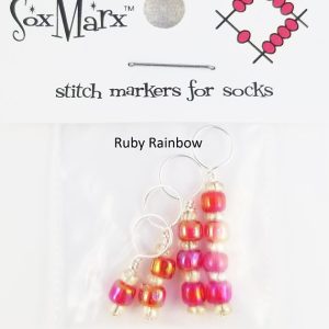 Sox Marx Sock/DP Stitch Marker Ruby