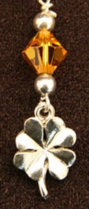4-Leaf Clover Scissor Charm