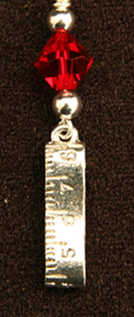 Tape Measure Scissor Charm