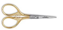 Feather Scissor Gold 3½"