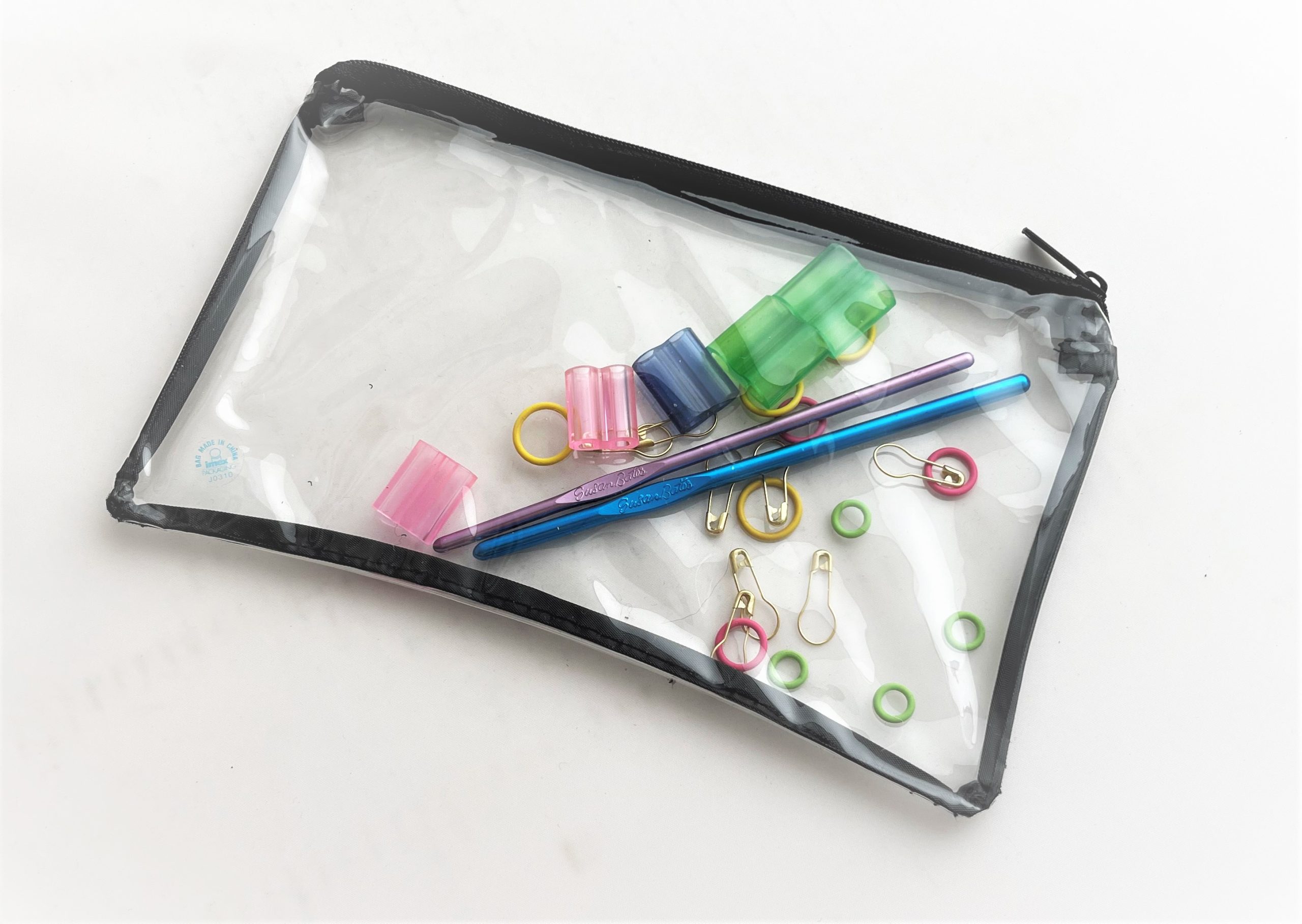 Vinyl Zippered Gadget Bag 8 1/2 x 4 7/8