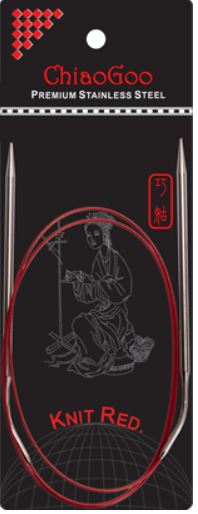 CG Knit Red Circular 40" #6